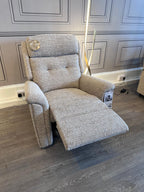 Sherborne Roma Standard Dual Motor Riser Recliner with Electric Headrest & Lumbar in Valencia Fabric