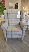 Vale Bridgecraft Self Piped Petite Wing Chair with Plain Back (With Footstool Option)