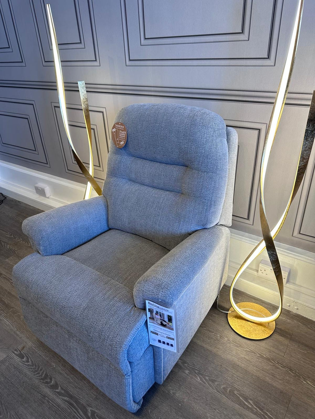 Sherborne Baumont Petite Dual Motor Riser Recliner with Electric Headrest & Lumbar