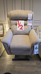 Sherborne Roma Standard Dual Motor Riser Recliner with Electric Headrest & Lumbar in Elba Softcloth