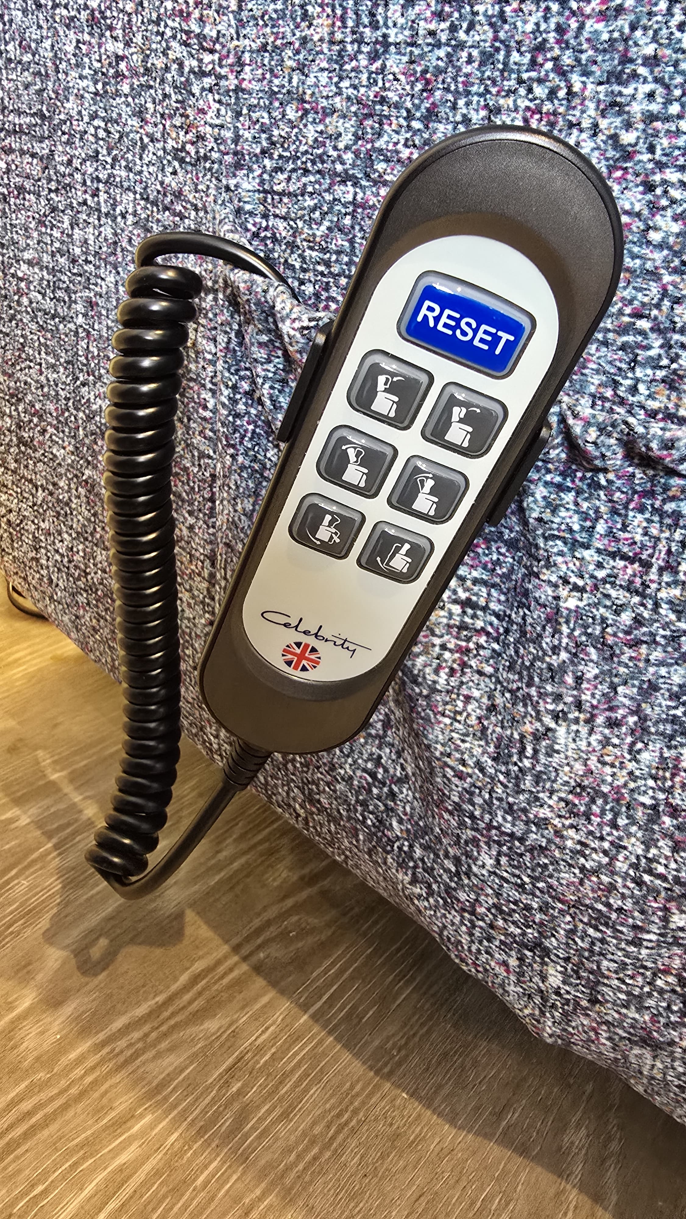 Celebrity Canterbury Standard Dual Motor Riser Recliner with Electric Headrest & Knuckles