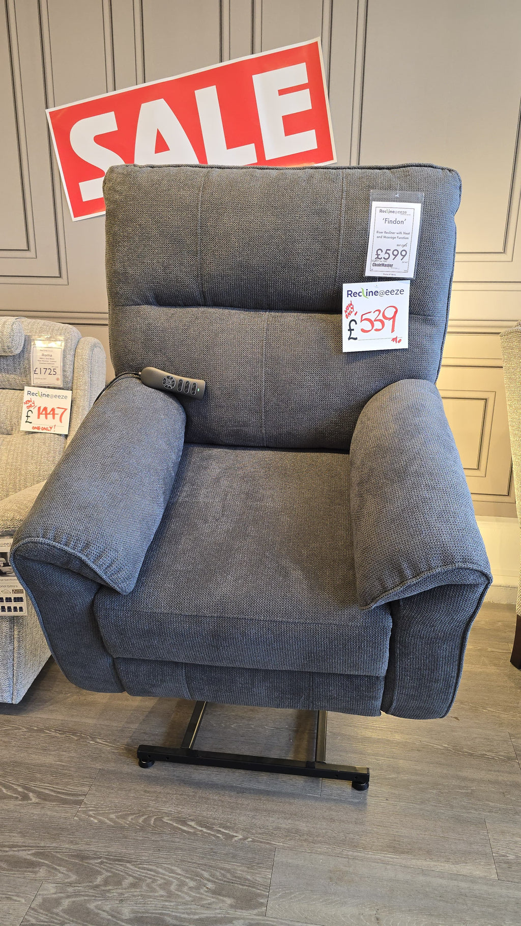Findon Riser Recliner with Heat and Massage Function