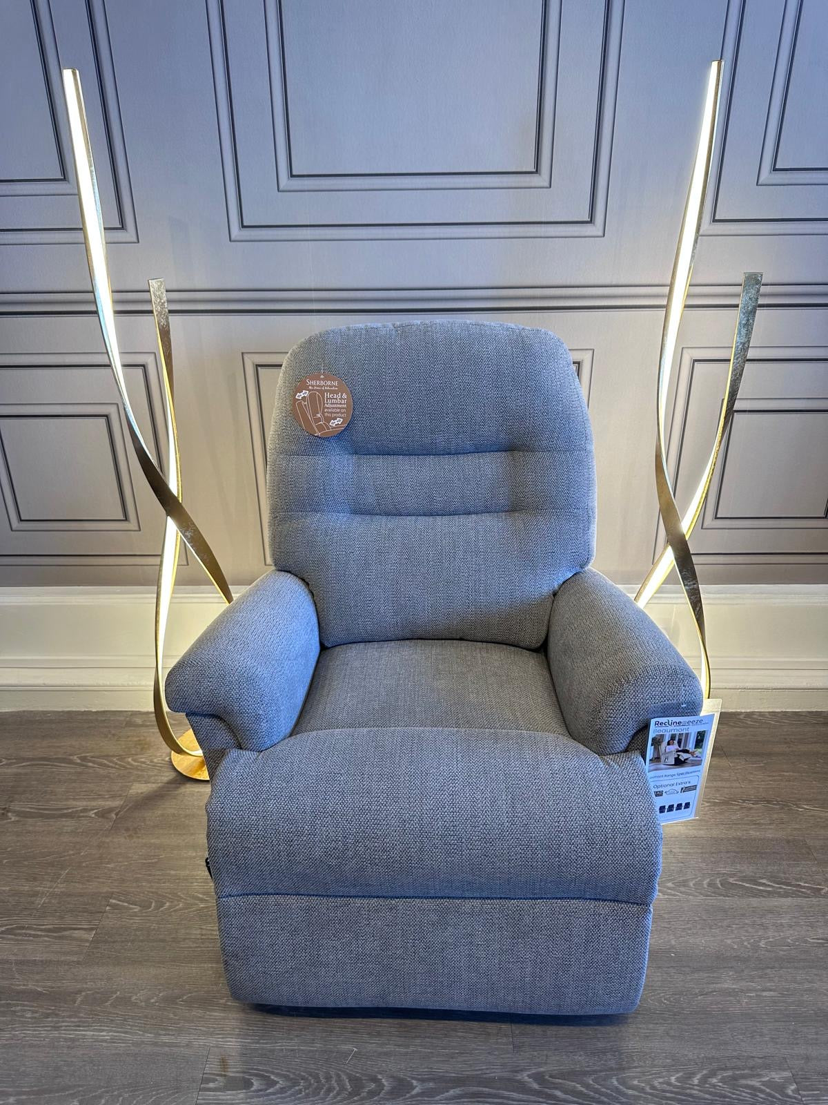 Sherborne Baumont Petite Dual Motor Riser Recliner with Electric Headrest & Lumbar