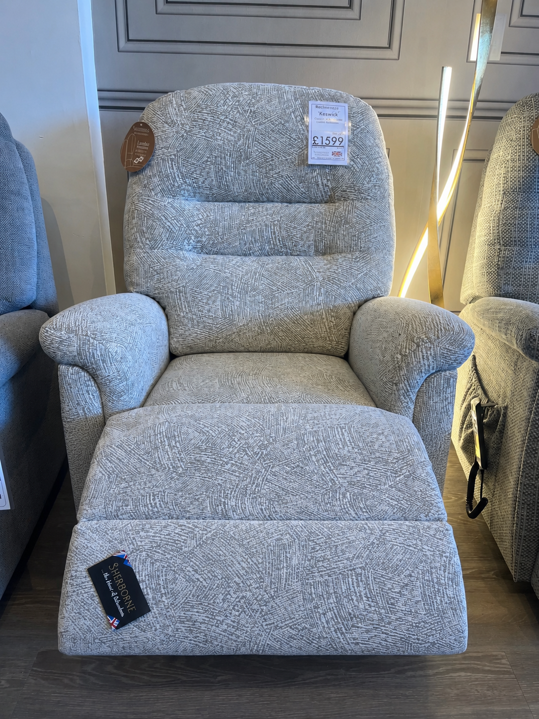 Sherborne Keswick Classic Motor with Lumbar Riser Recliner
