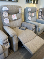 Celebrity Hollingwell Grande Cloud Zero 5 Motor with Headrest & Lumbar Riser Recliner in Filey Aquaclean Softcloth