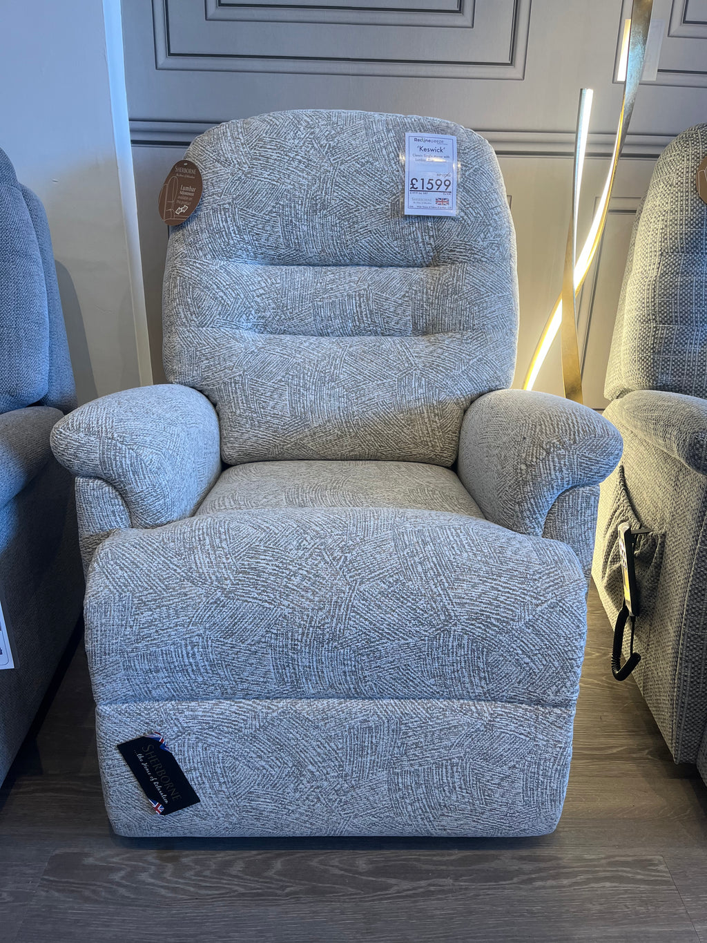 Sherborne Keswick Classic Motor with Lumbar Riser Recliner