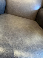 Sherborne Kensington Fireside Wing Chair High Seat & Dark Queen Anne Legs
