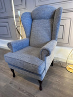Sherborne Salisbury Low Seat Fireside Chair with Dark Queen Anne Legs