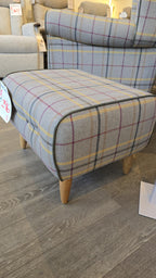 Vale Bridgecraft Self Piped Petite Wing Chair with Plain Back (With Footstool Option)