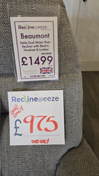 Sherborne Baumont Petite Dual Motor Riser Recliner with Electric Headrest & Lumbar